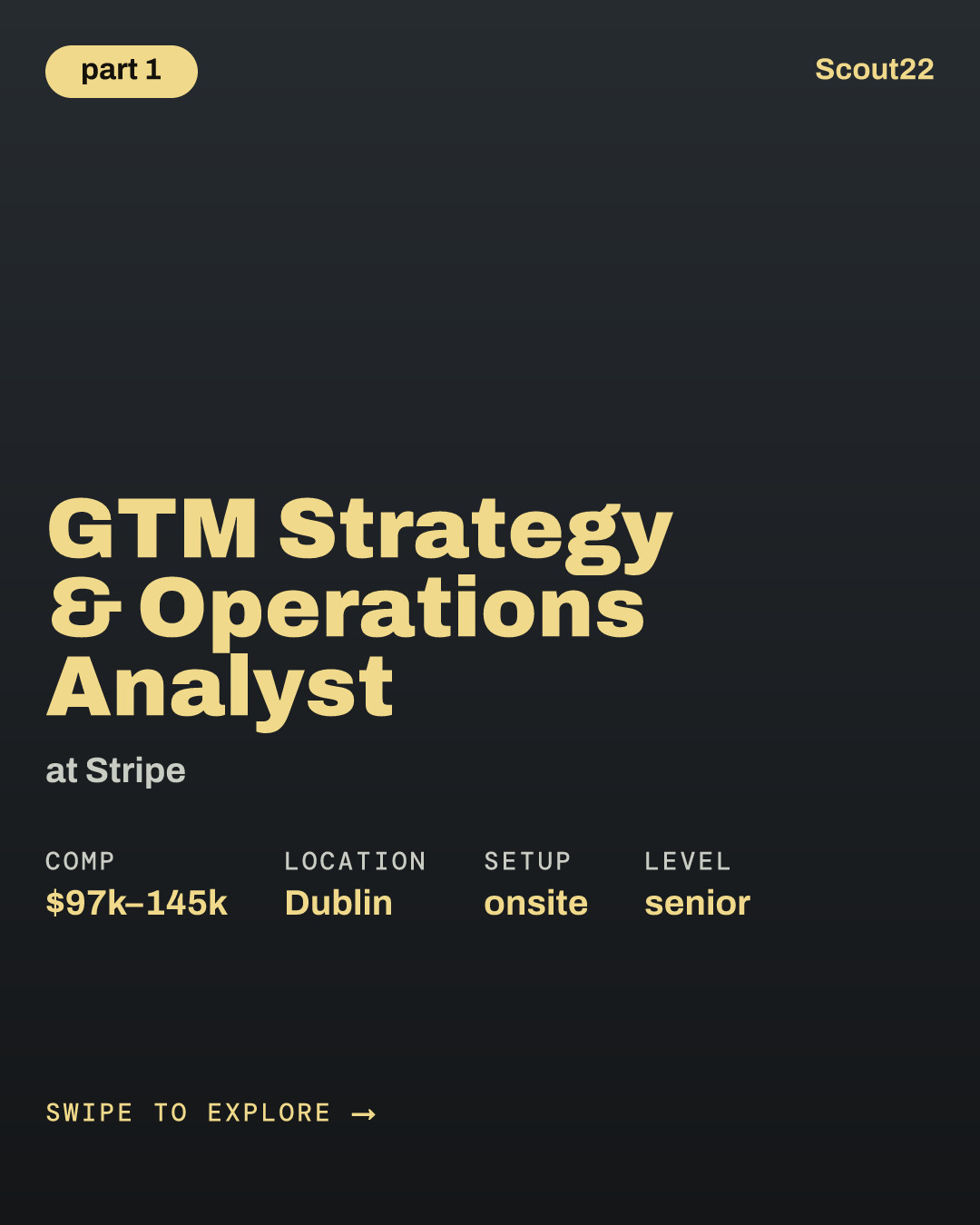 GTM Strategy & Operations Analyst at Stripe