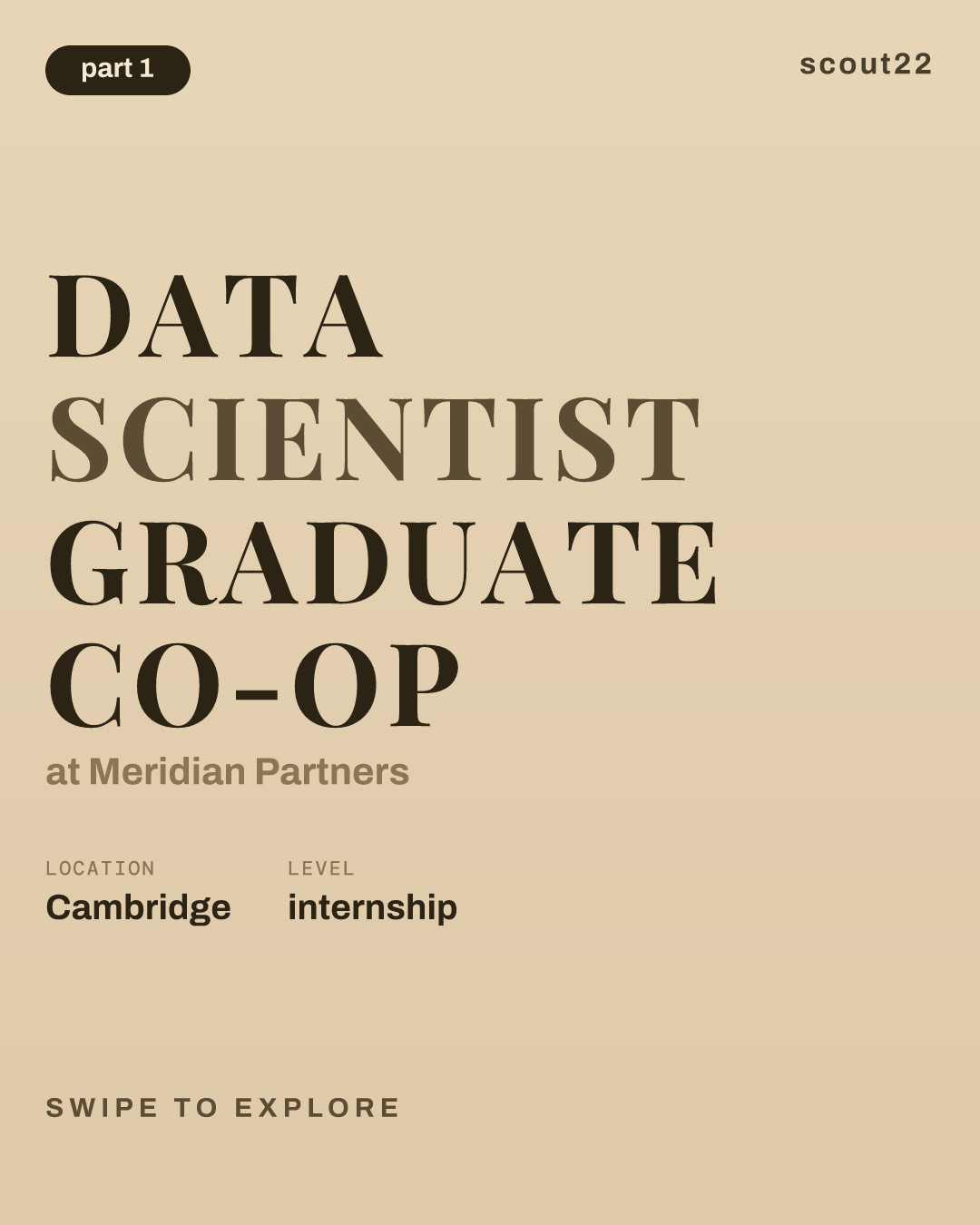 Data Scientist Graduate Co-op at Meridian Partners