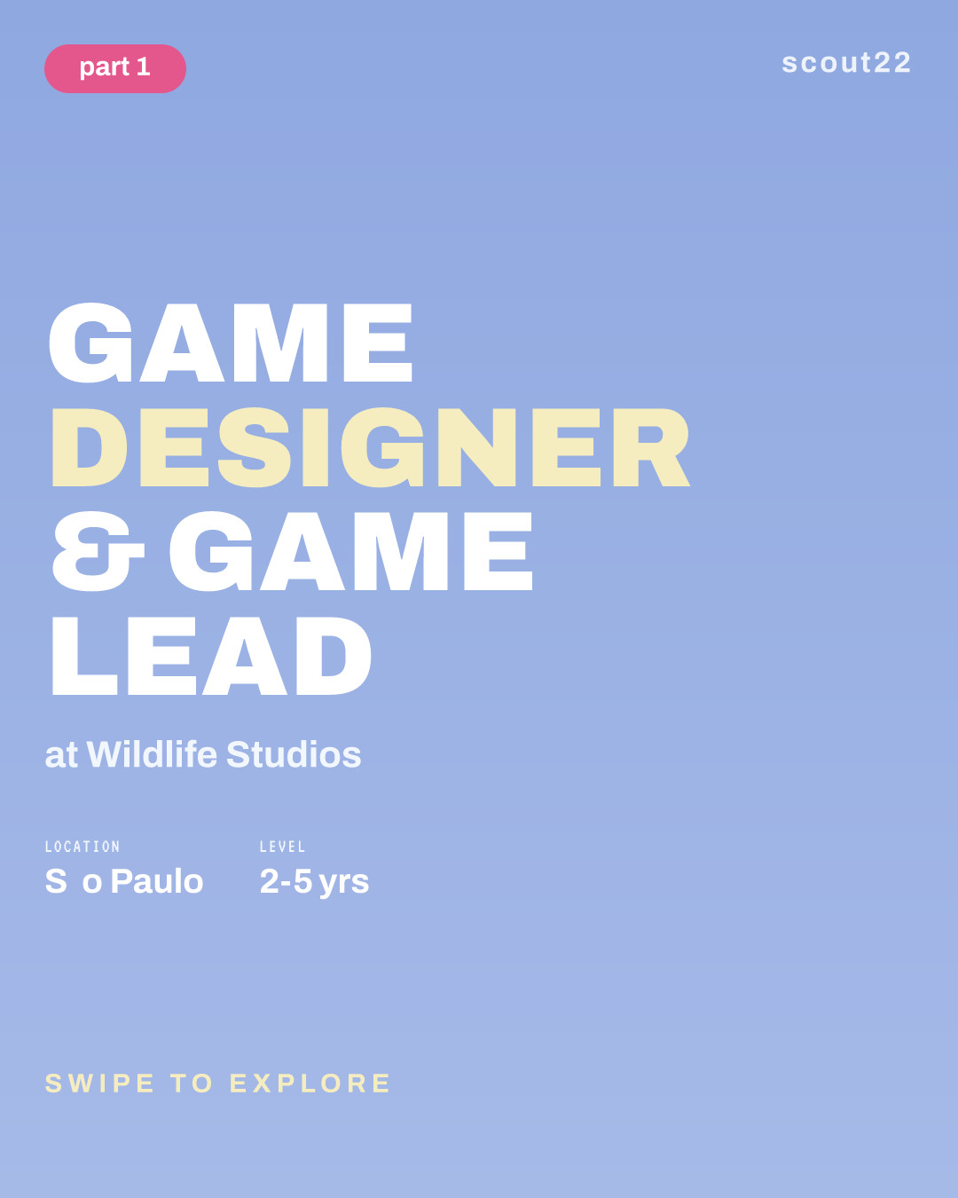 Game Designer & Game Lead at Wildlife Studios