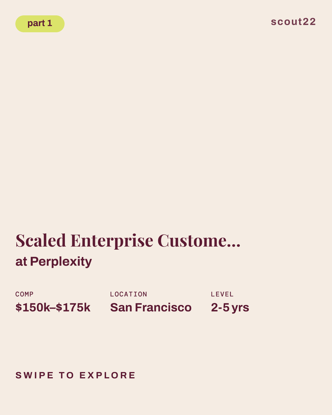 Scaled Enterprise Customer Success Manager at Perplexity
