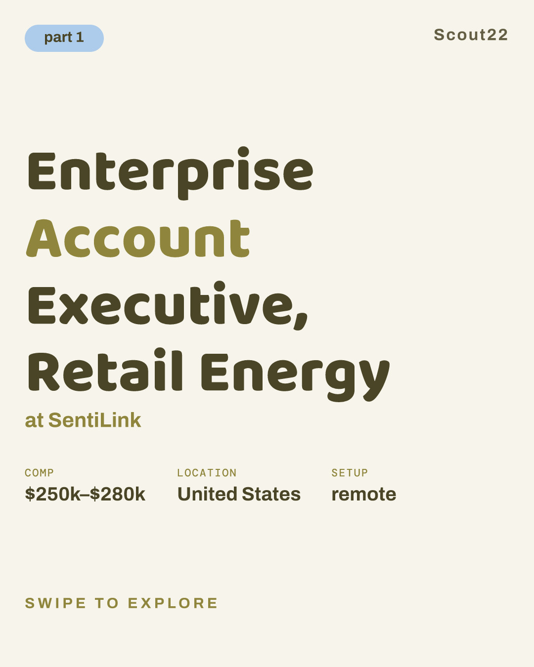 Enterprise Account Executive, Retail Energy at SentiLink