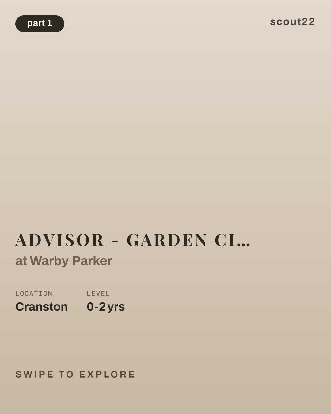 Advisor - Garden City Center at Warby Parker