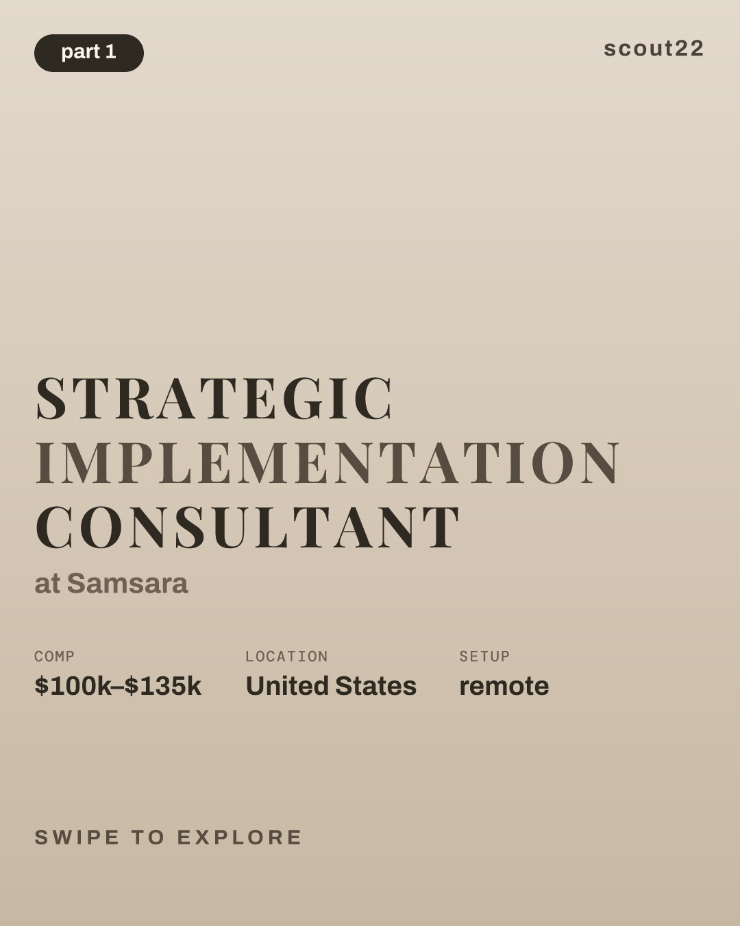 Strategic Implementation Consultant at Samsara