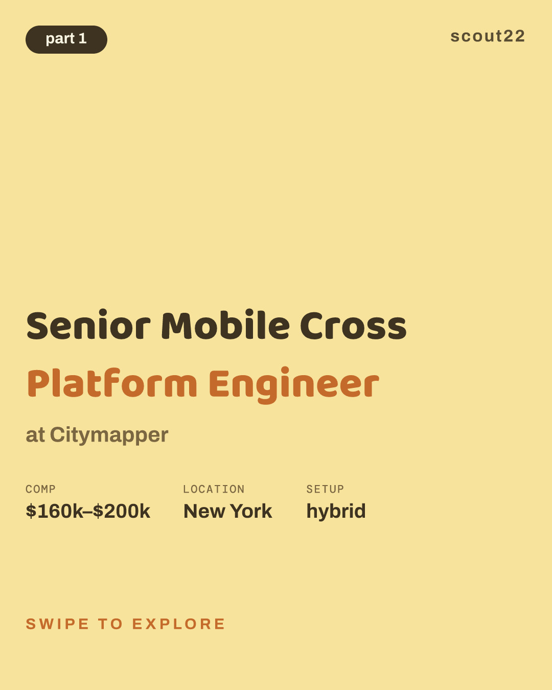 Senior Mobile Cross Platform Engineer at Citymapper