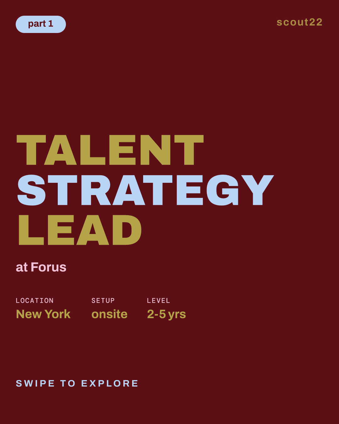 Talent Strategy Lead at Forus