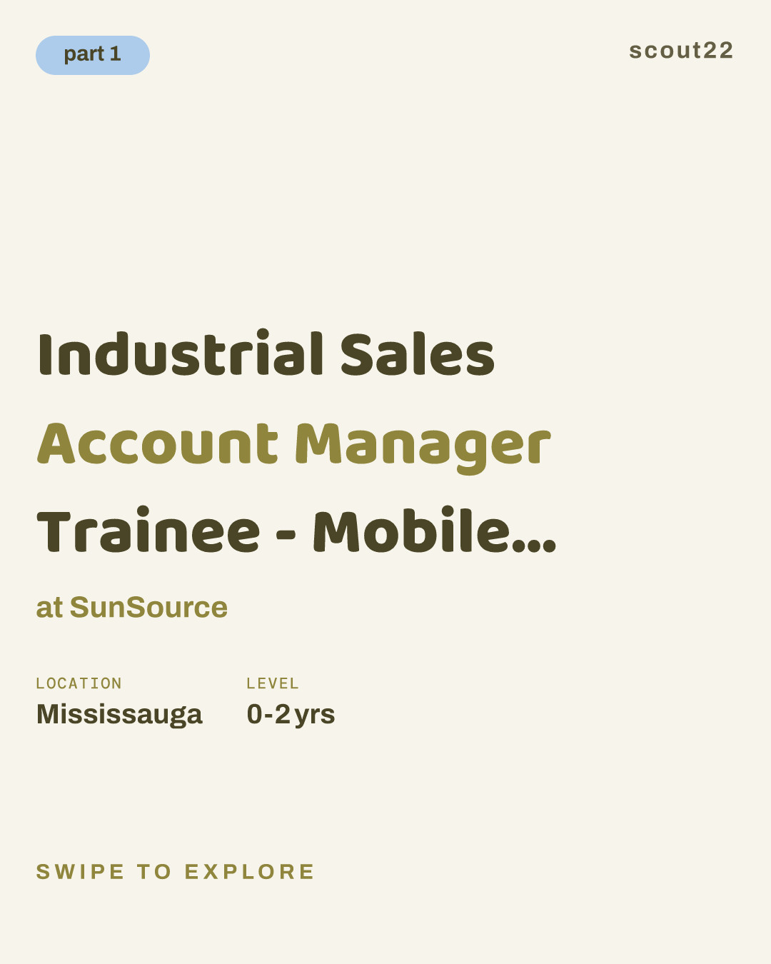 Industrial Sales Account Manager Trainee - Mobile Hydraulic Solution Sales at SunSource