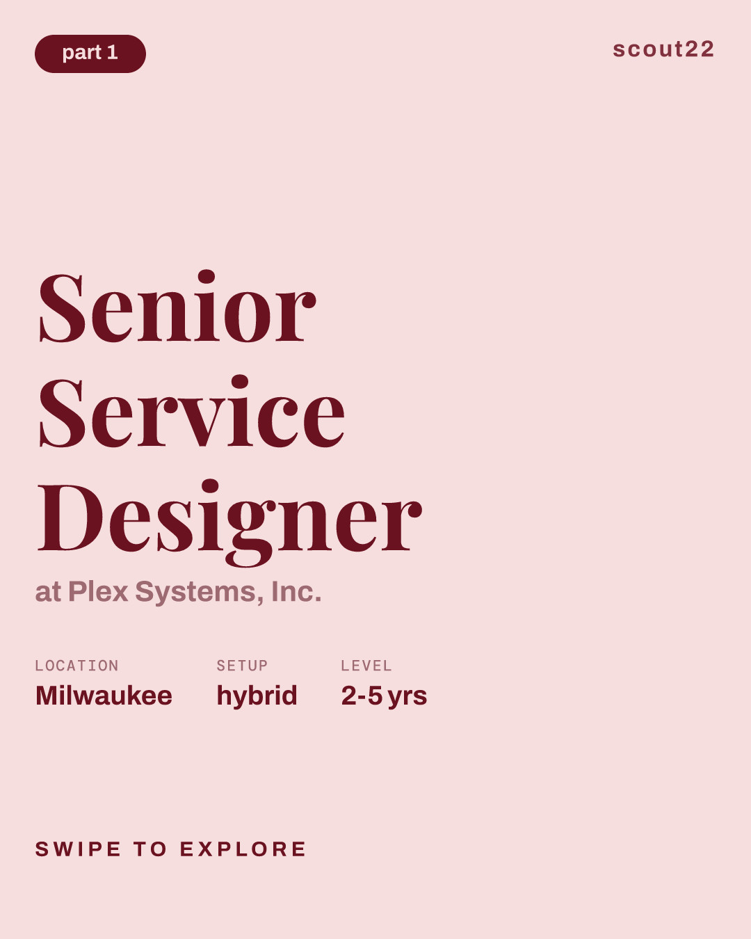 Senior Service Designer at Plex Systems, Inc.