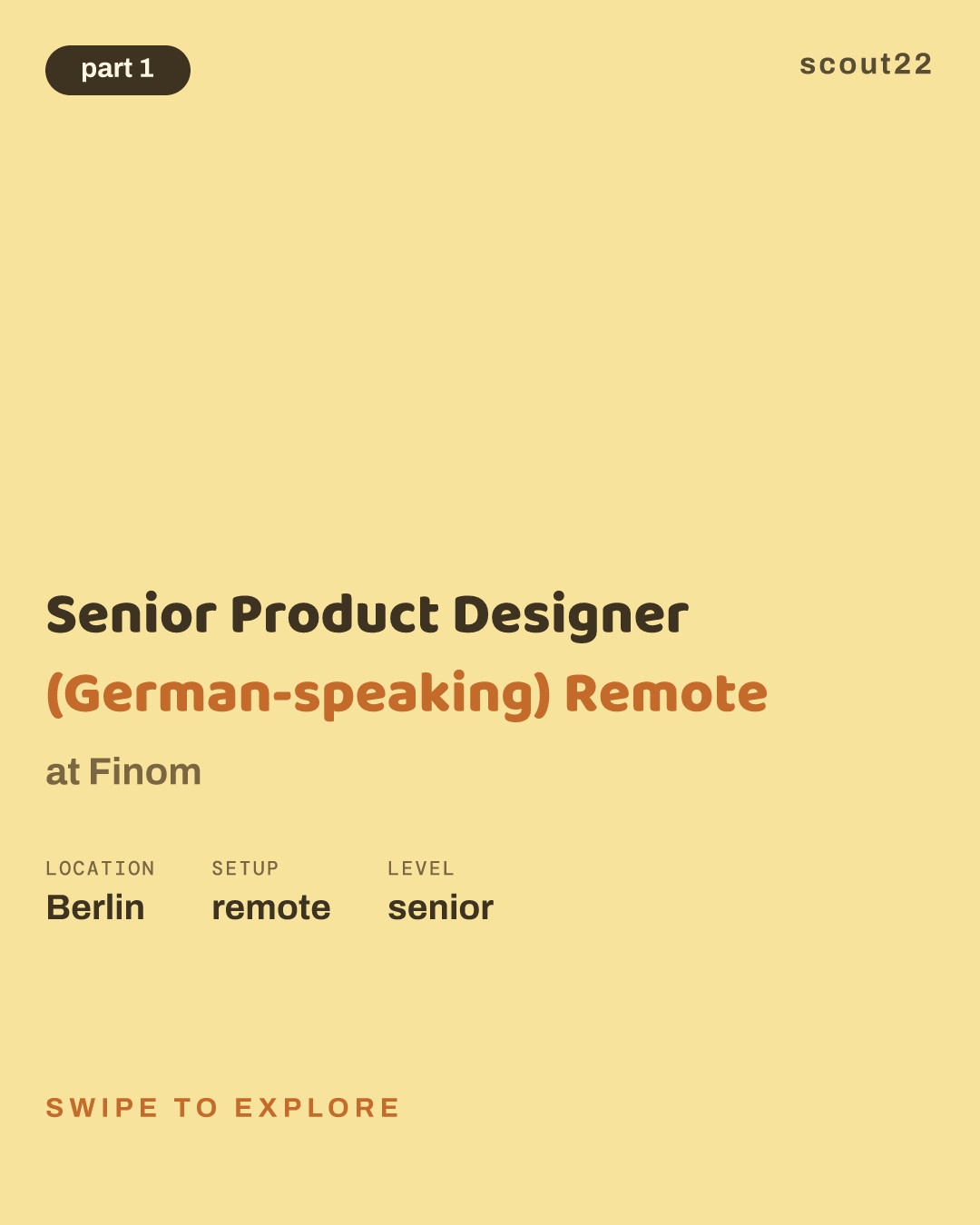 Senior Product Designer (German-speaking) Remote at Finom