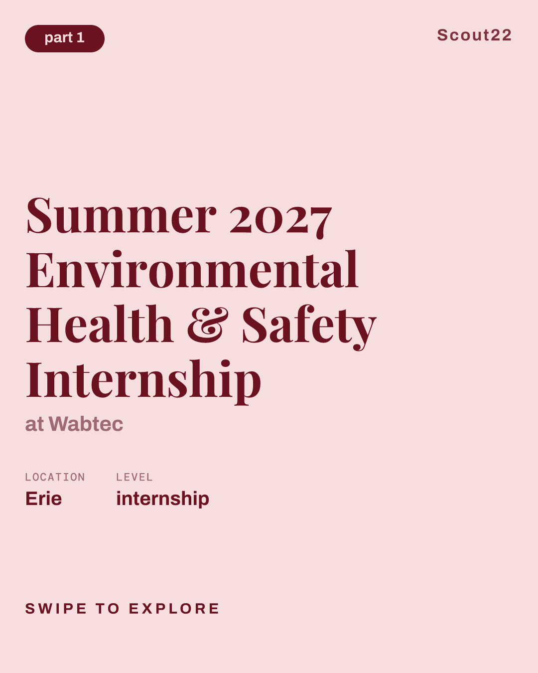 Summer 2027 Environmental Health & Safety Internship at Wabtec