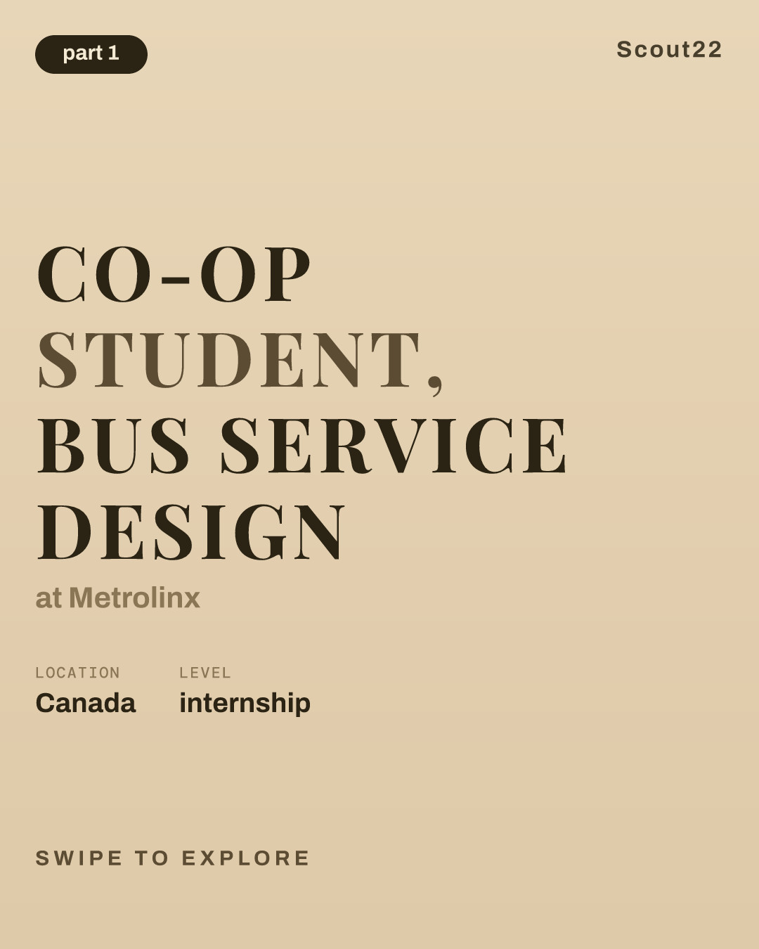 Co-op Student, Bus Service Design at Metrolinx