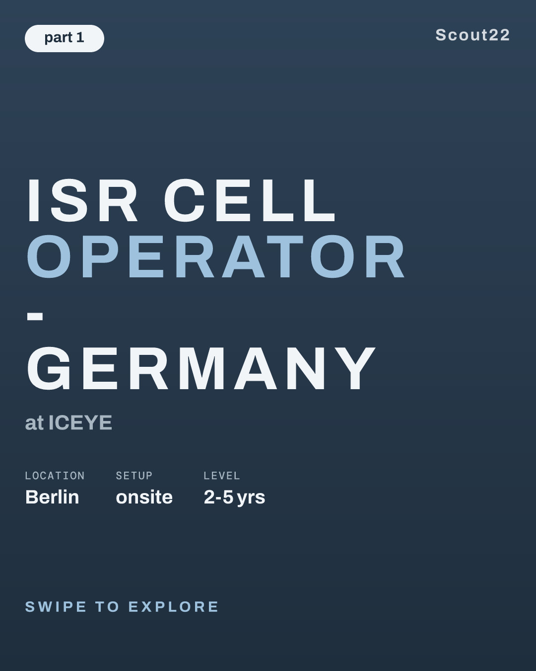 ISR Cell Operator - Germany at ICEYE