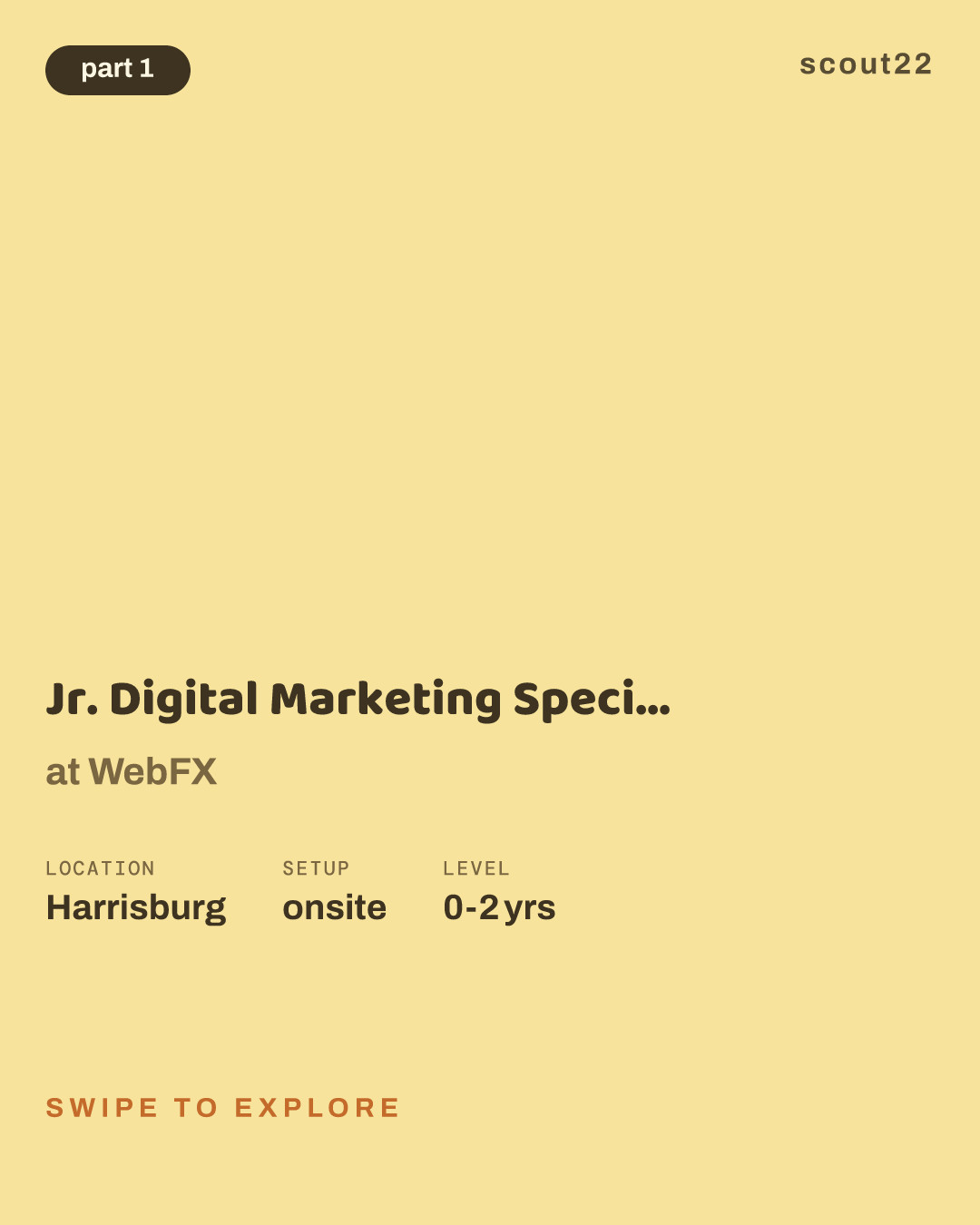 Jr. Digital Marketing Specialist - Strategy Track at WebFX