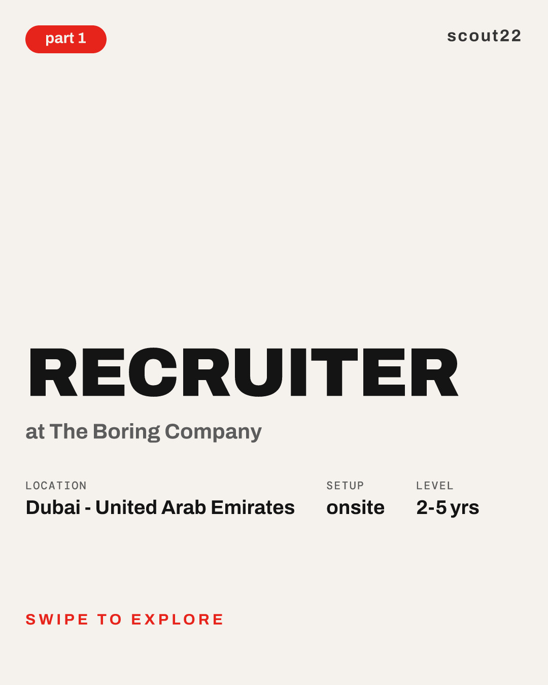 Recruiter at The Boring Company
