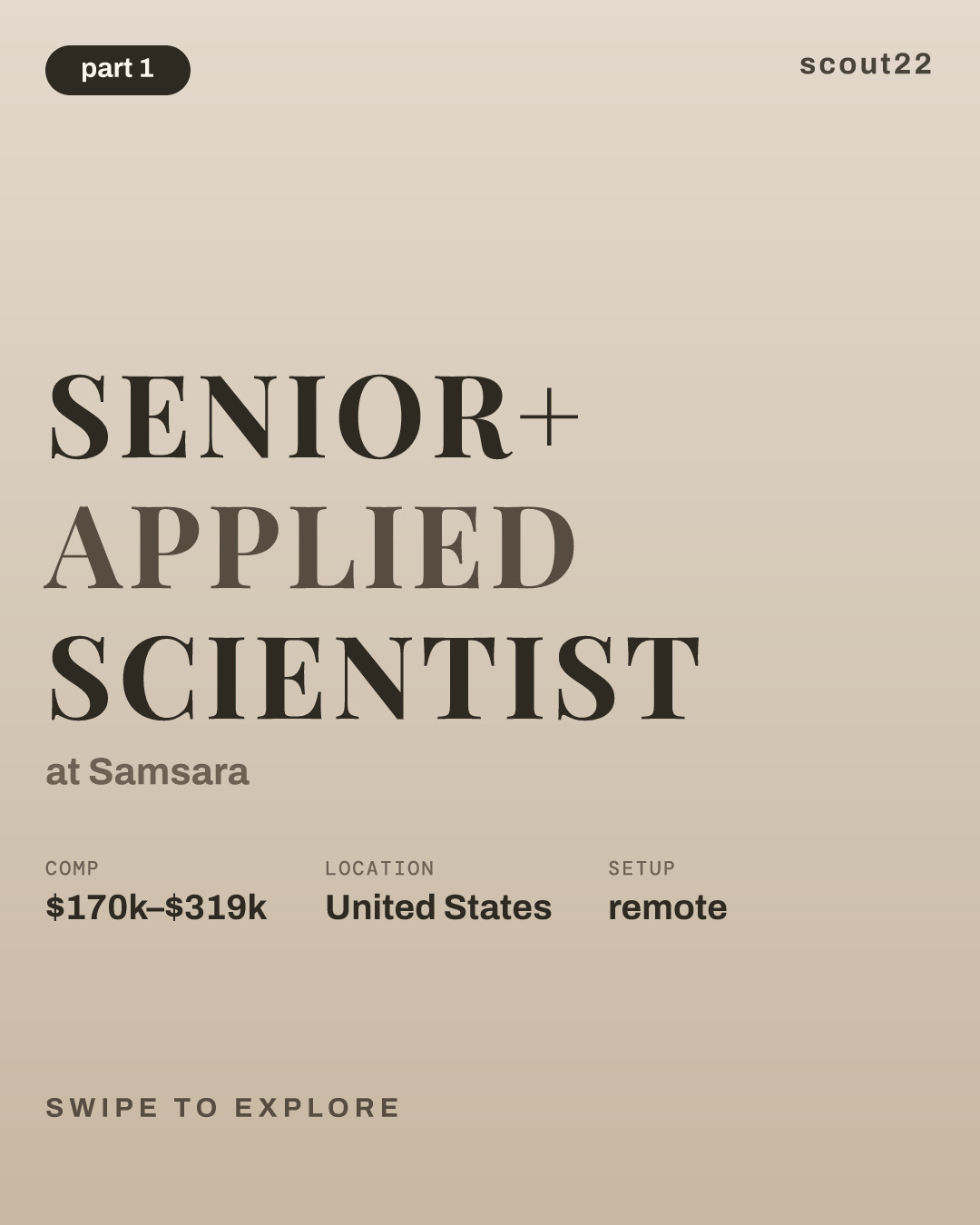 Senior+ Applied Scientist at Samsara