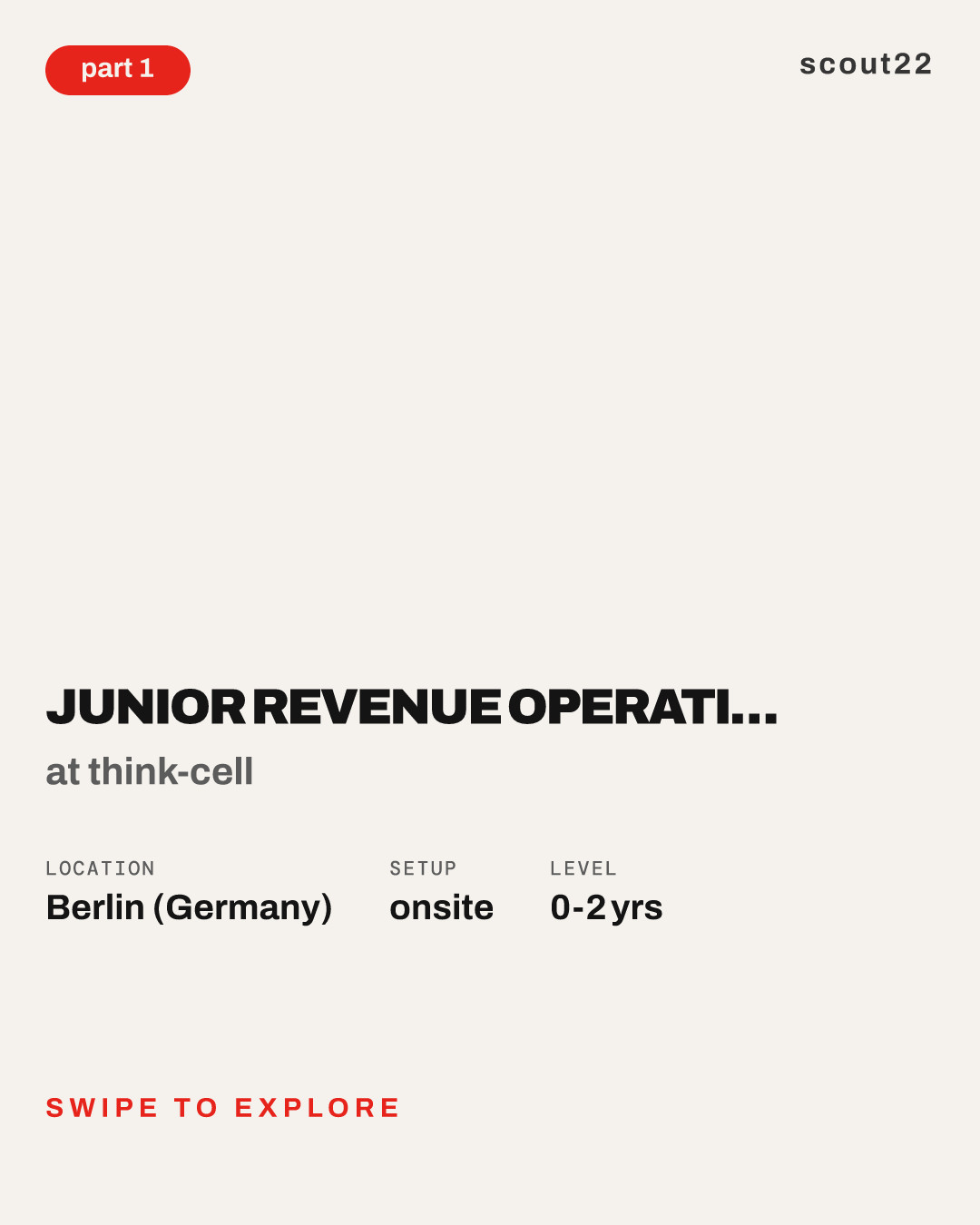 Junior Revenue Operations Specialist (f/m/d) at think-cell