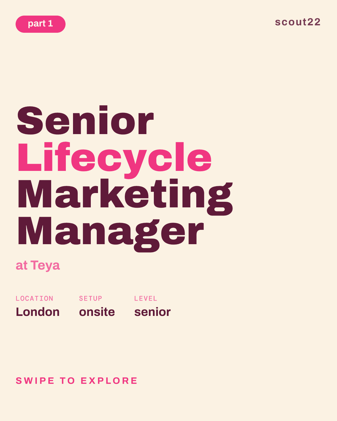 Senior Lifecycle Marketing Manager at Teya
