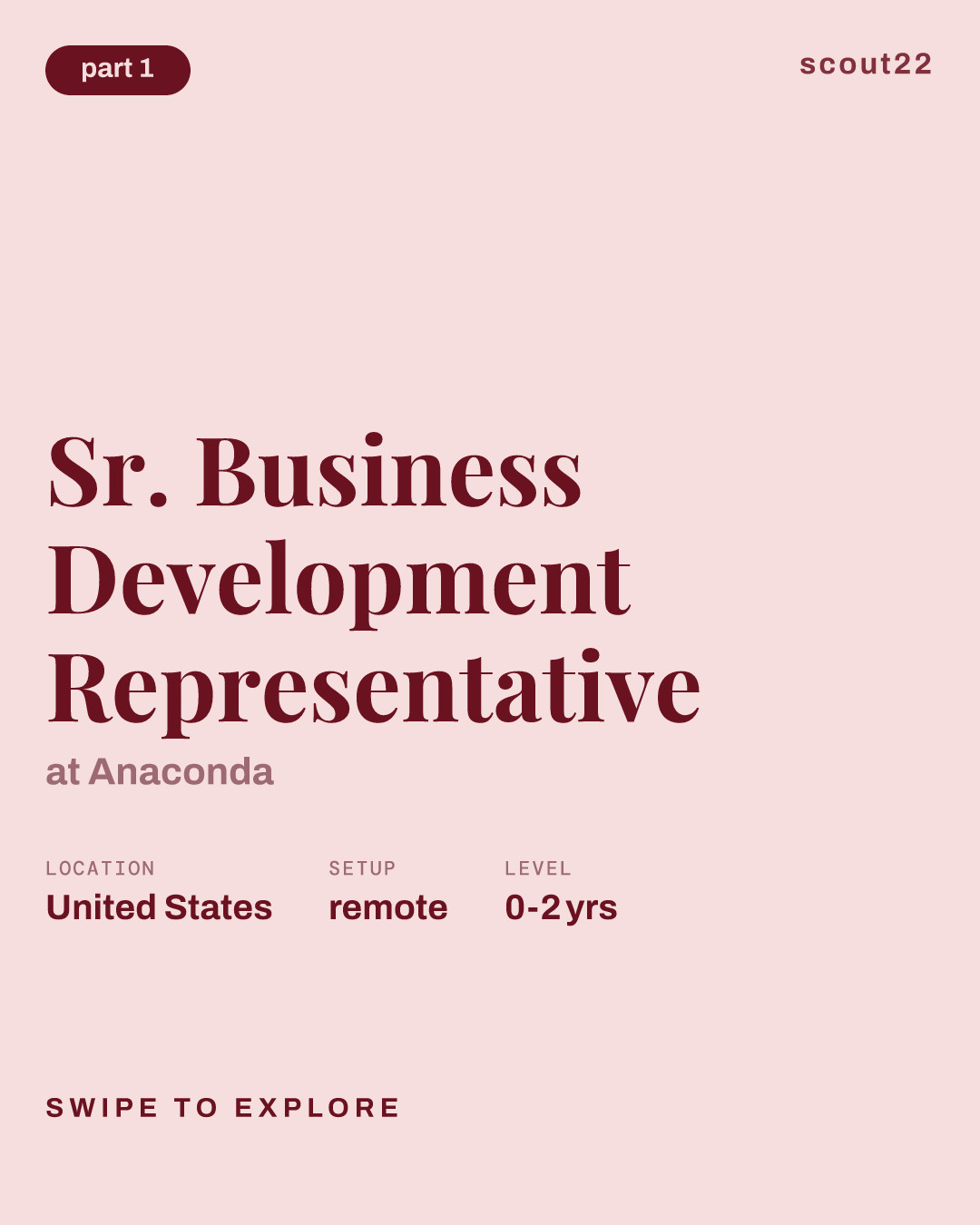 Sr. Business Development Representative at Anaconda