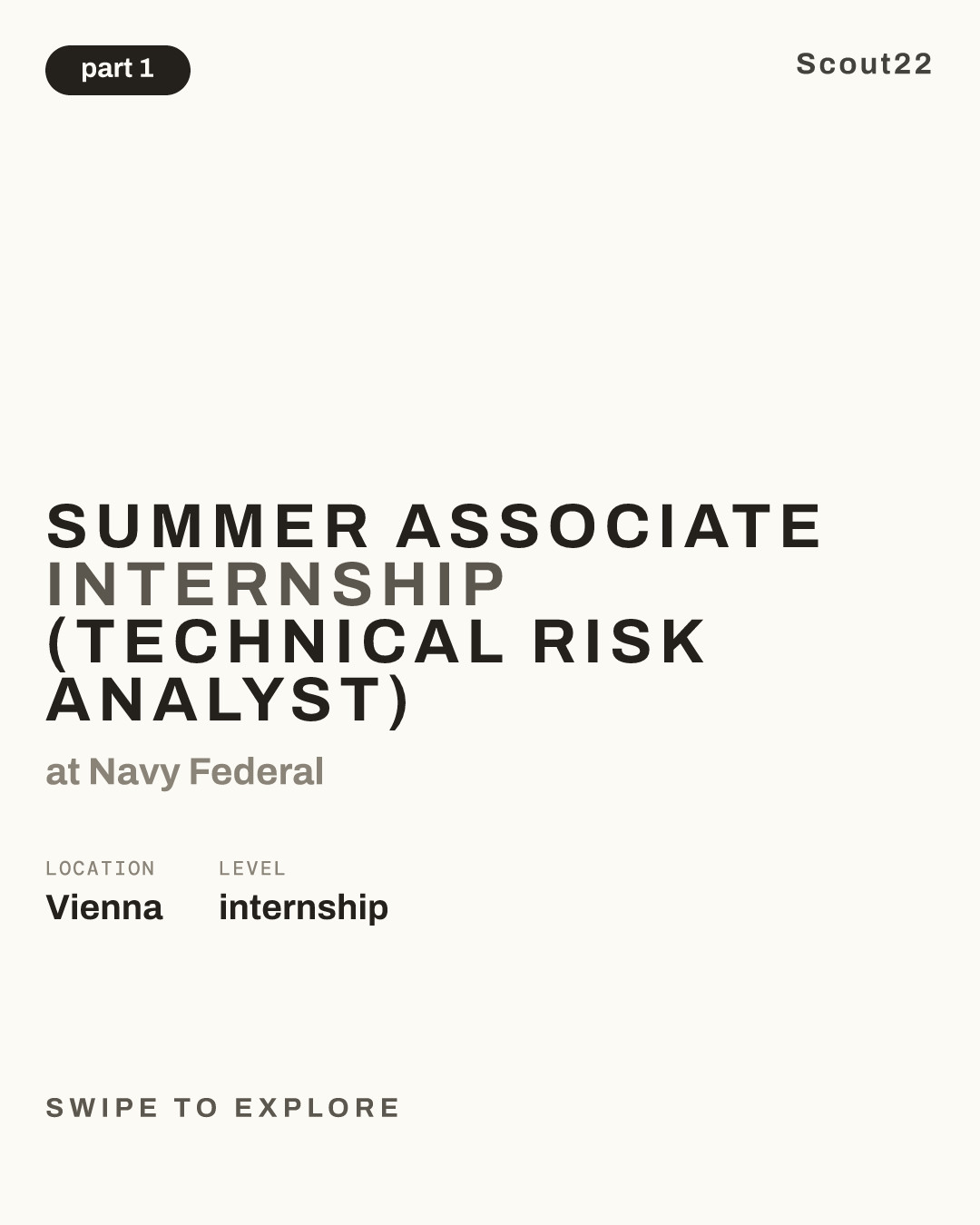 Summer Associate Internship (Technical Risk Analyst) at Navy Federal