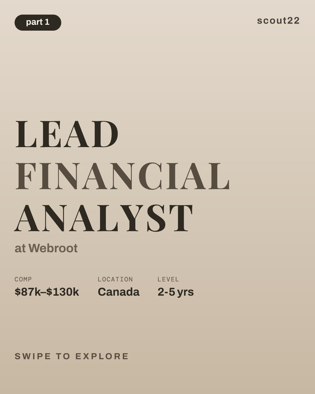 Lead Financial Analyst at Webroot