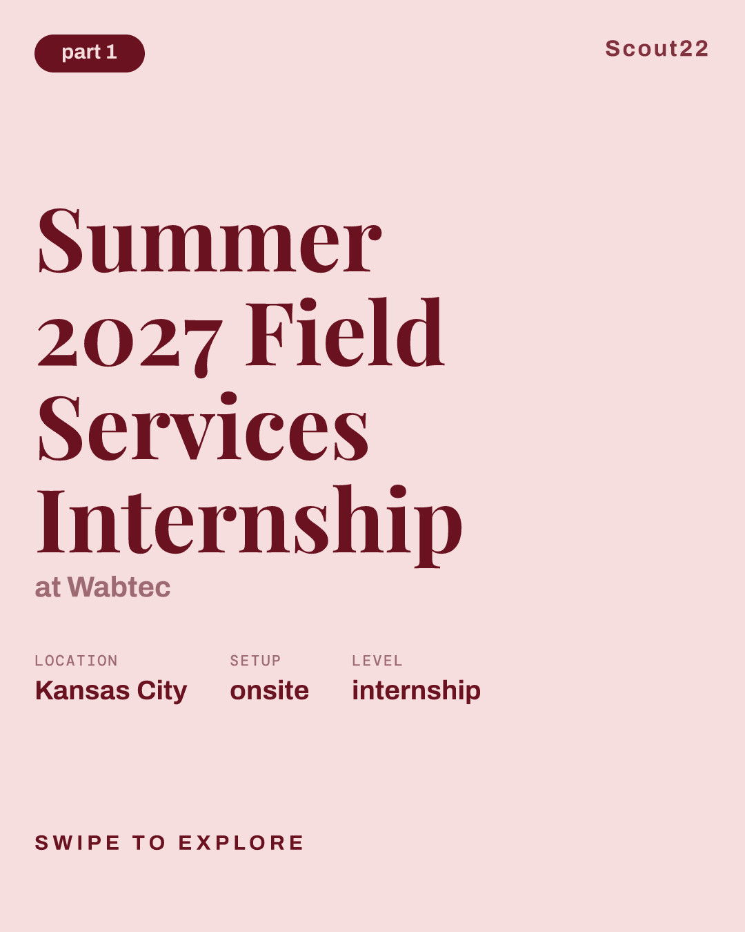 Summer 2027 Field Services Internship at Wabtec