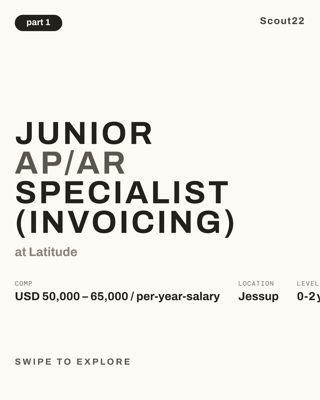 Junior AP/AR Specialist (Invoicing) at Latitude