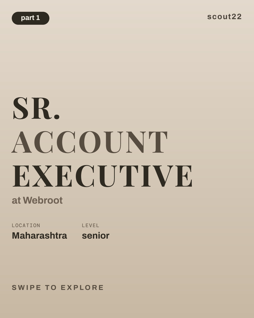 Sr. Account Executive at Webroot