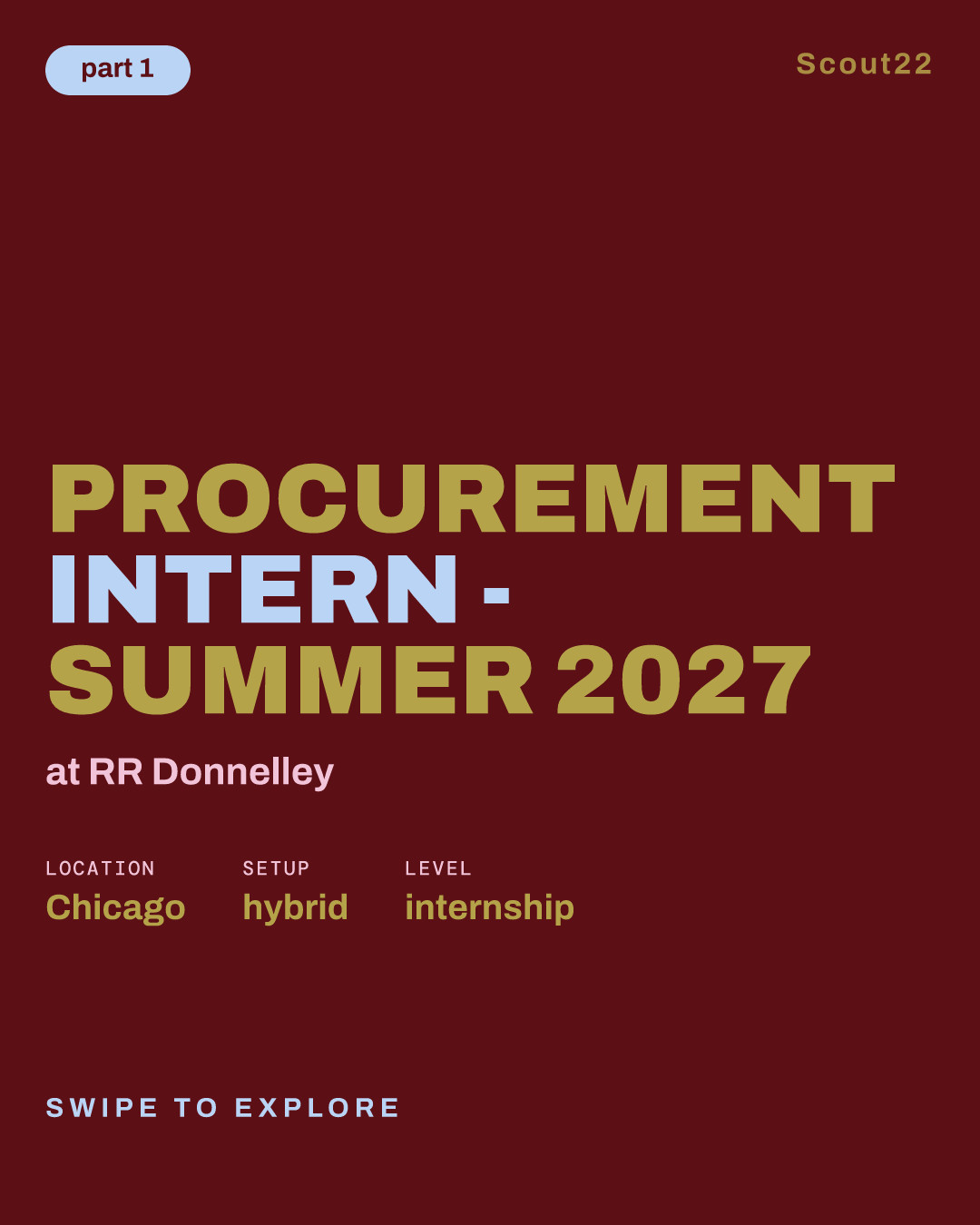 Procurement Intern - Summer 2027 at RR Donnelley
