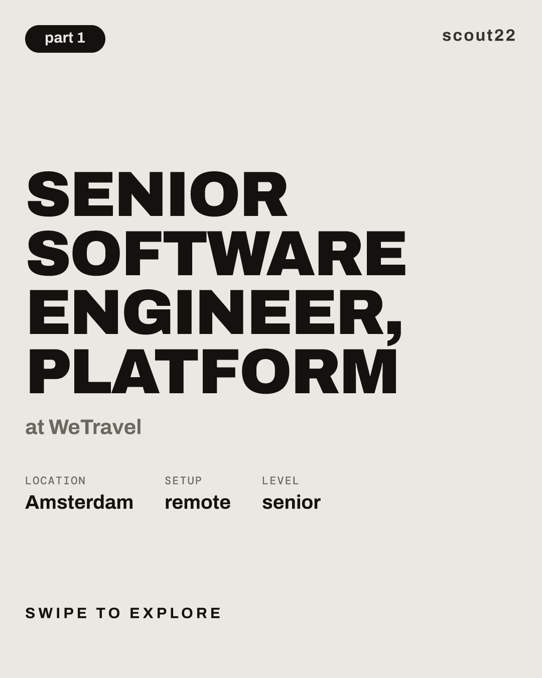 Senior Software Engineer, Platform at WeTravel