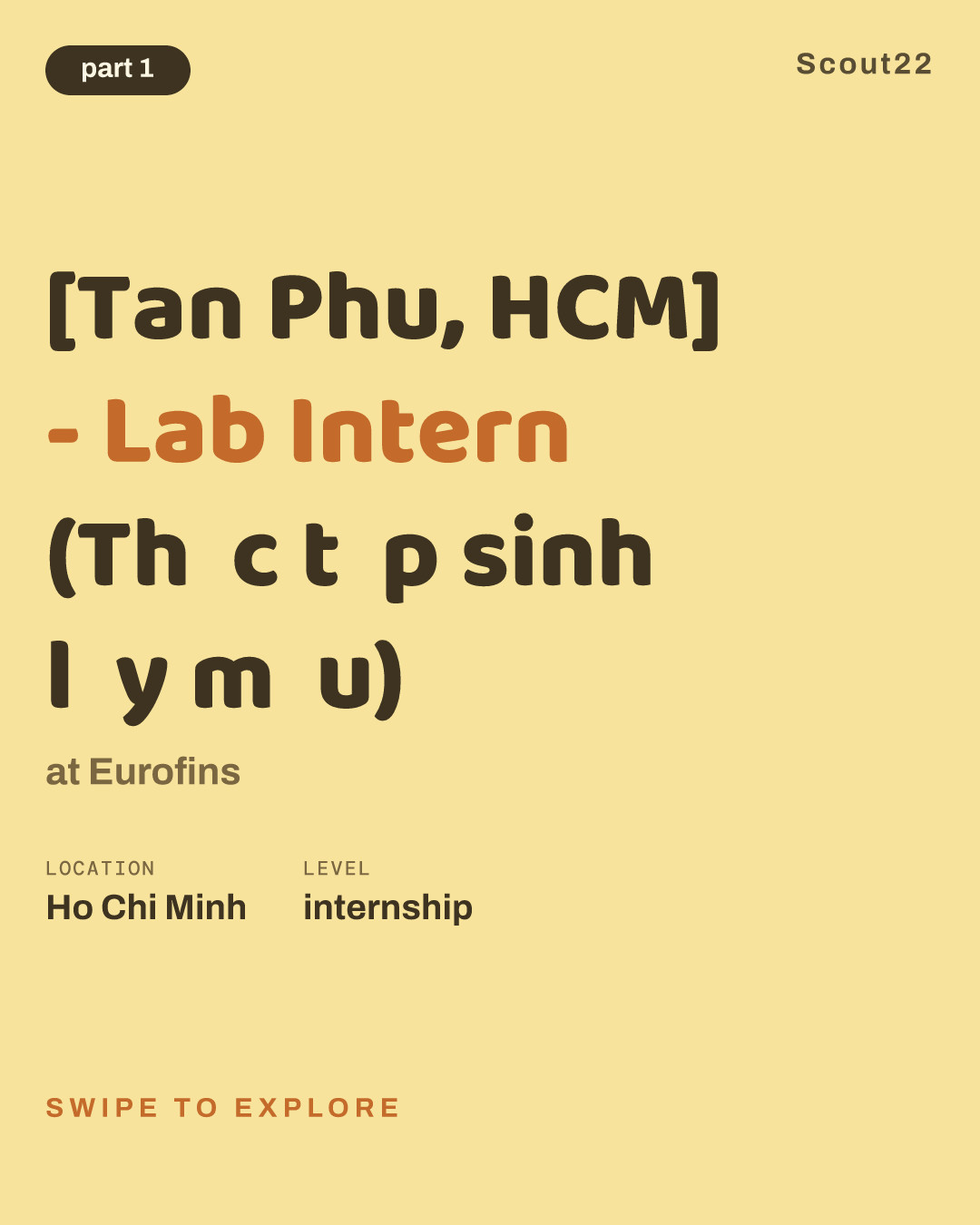 [Tan Phu, HCM] - Lab Intern (Thực tập sinh lấy mẫu) at Eurofins