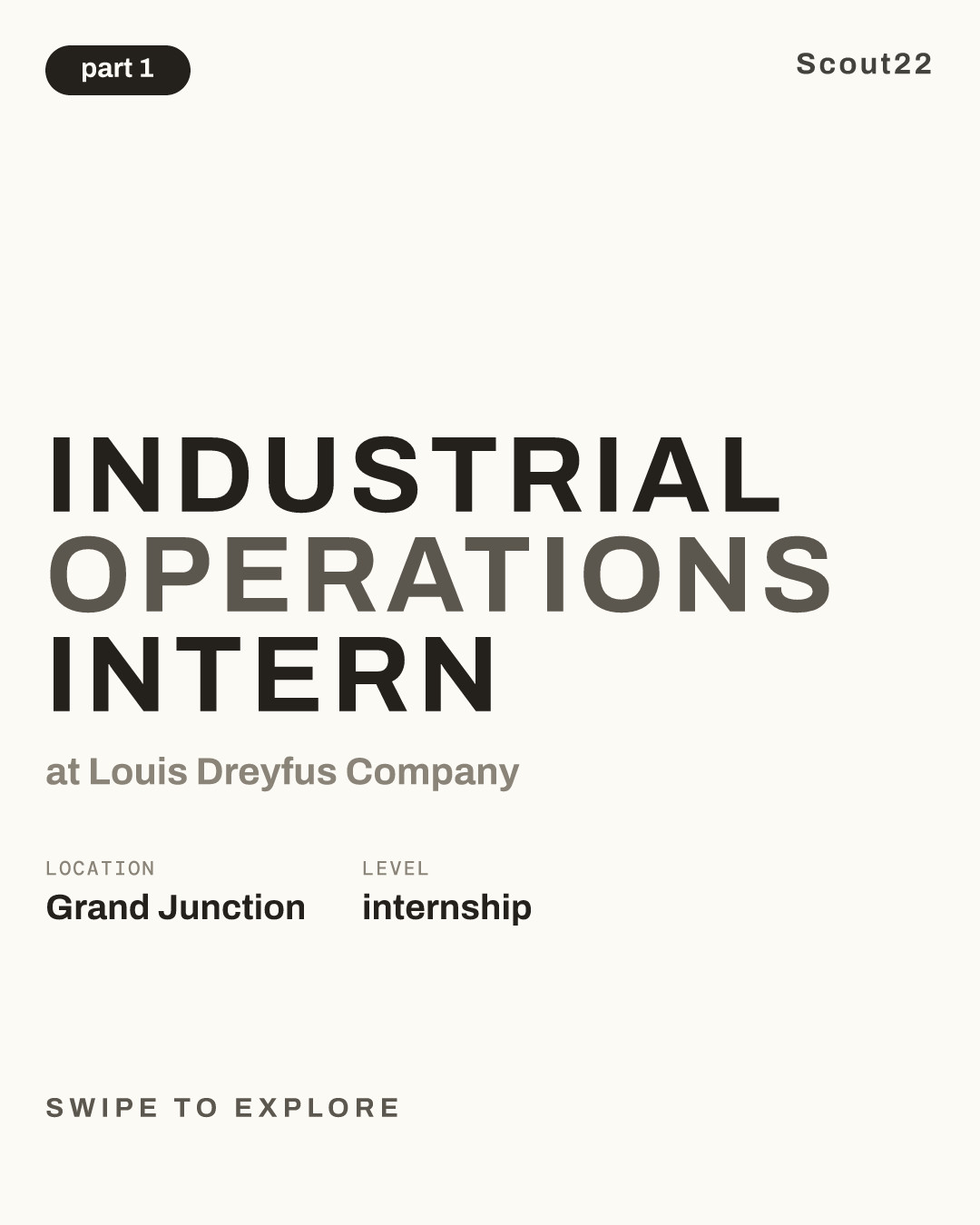 Industrial Operations Intern at Louis Dreyfus Company