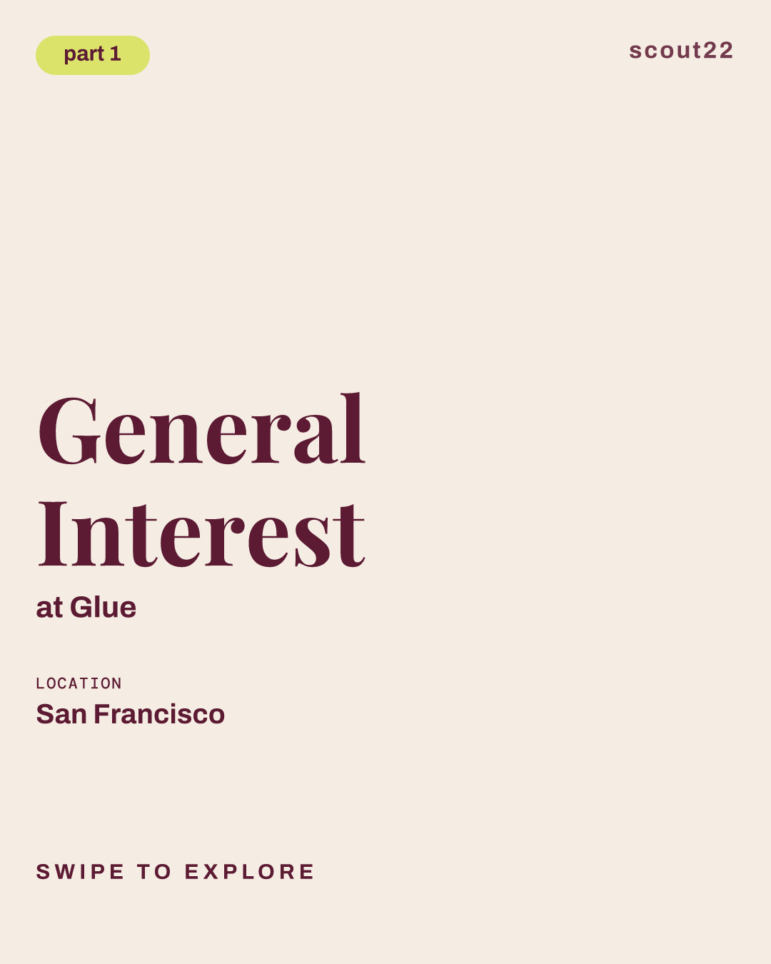 General Interest at Glue