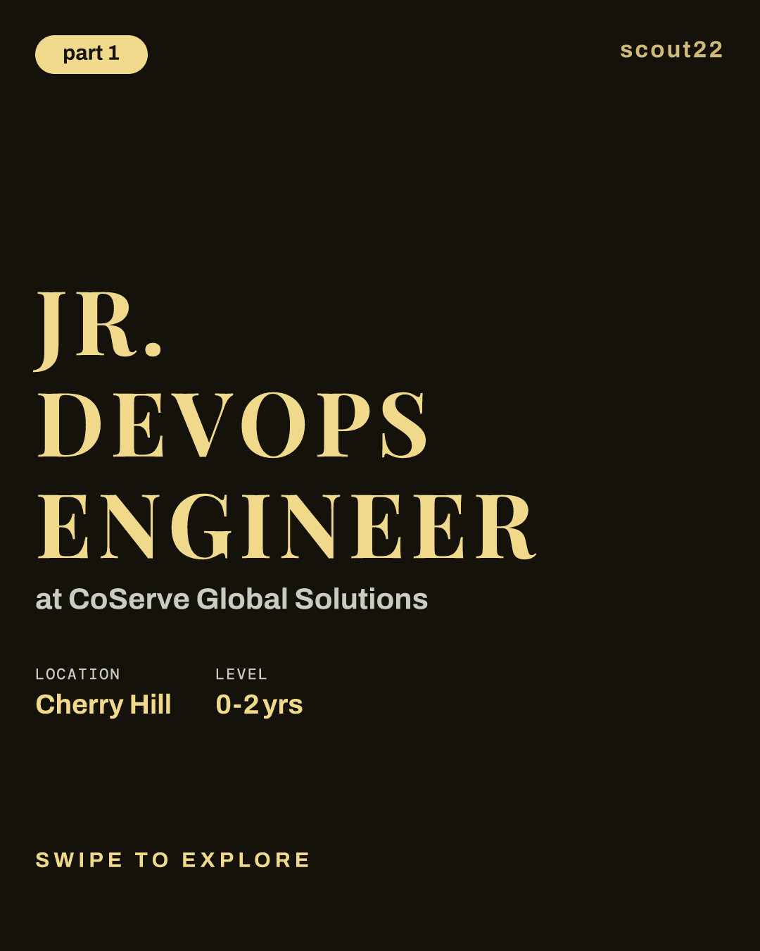 Jr. DevOps Engineer at CoServe Global Solutions