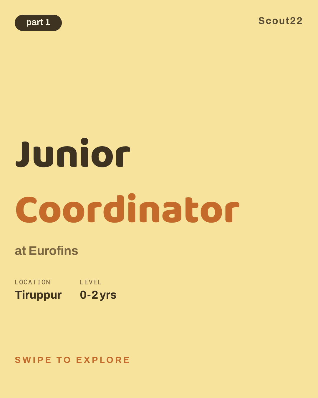 Junior Coordinator at Eurofins