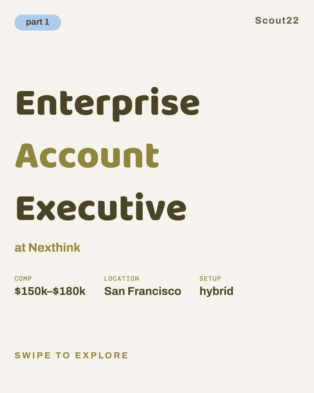 Enterprise Account Executive at Nexthink