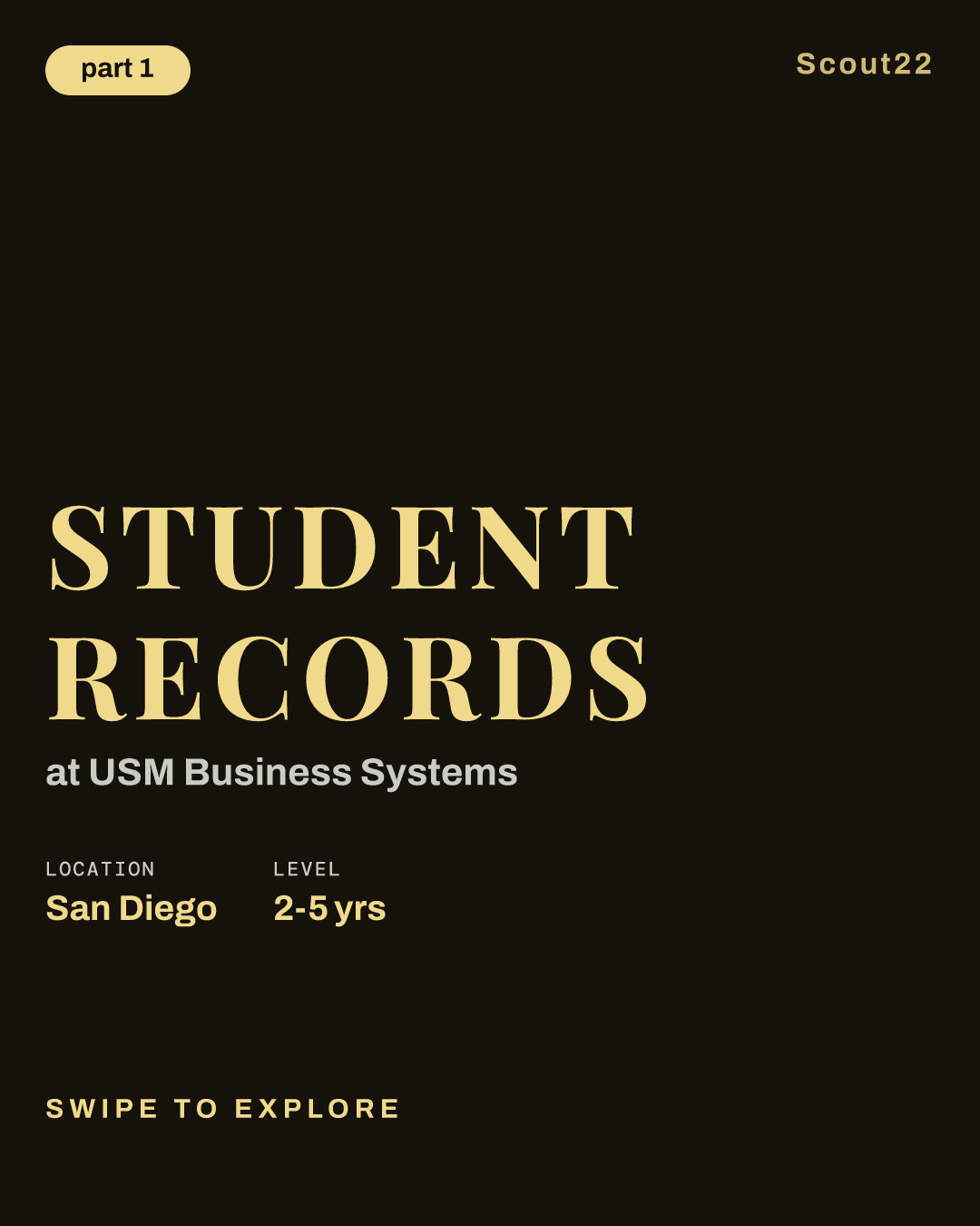 Student Records at USM Business Systems