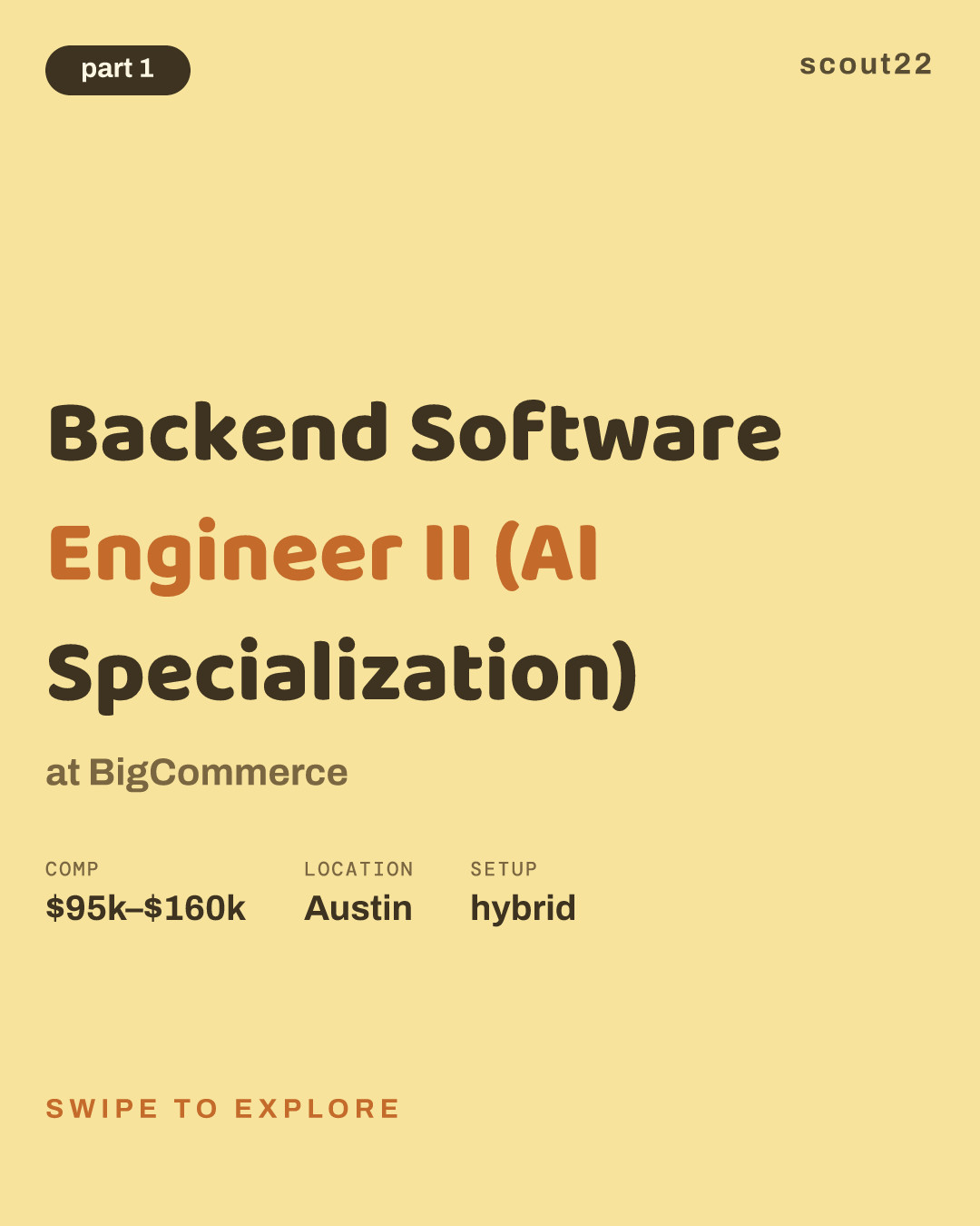 Backend Software Engineer II (AI Specialization) at BigCommerce