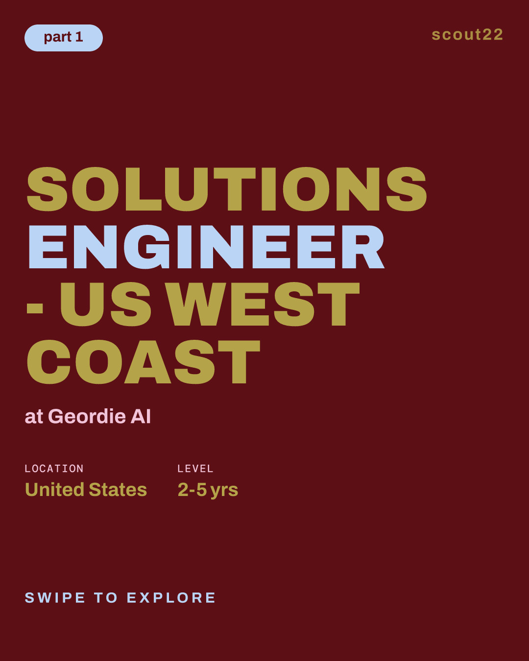 Solutions Engineer - US West Coast at Geordie AI