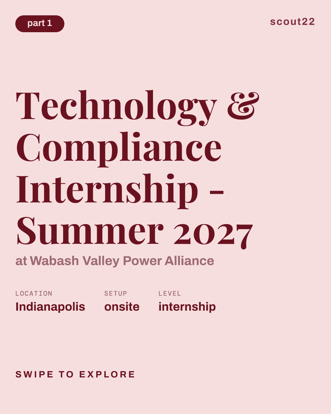 Technology & Compliance Internship - Summer 2027 at Wabash Valley Power Alliance