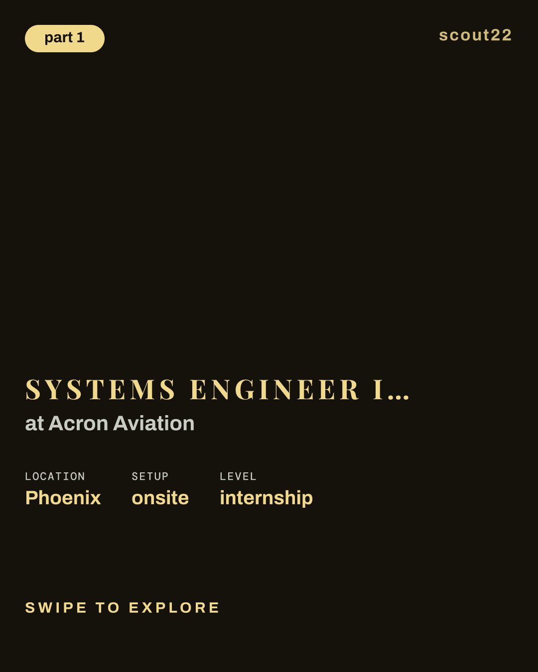 Systems Engineer Intern - Phoenix Site at Acron Aviation