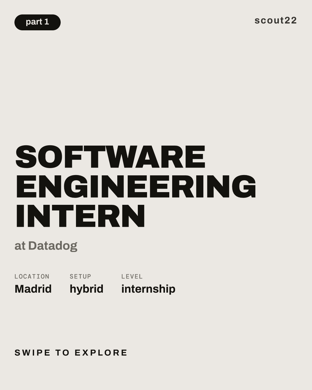 Software Engineering Intern at Datadog