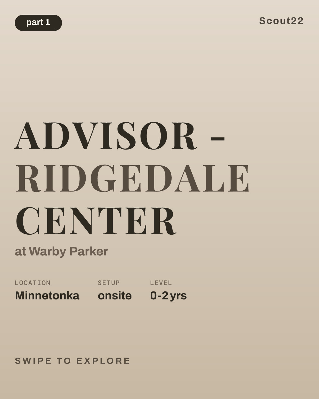 Advisor - Ridgedale Center at Warby Parker