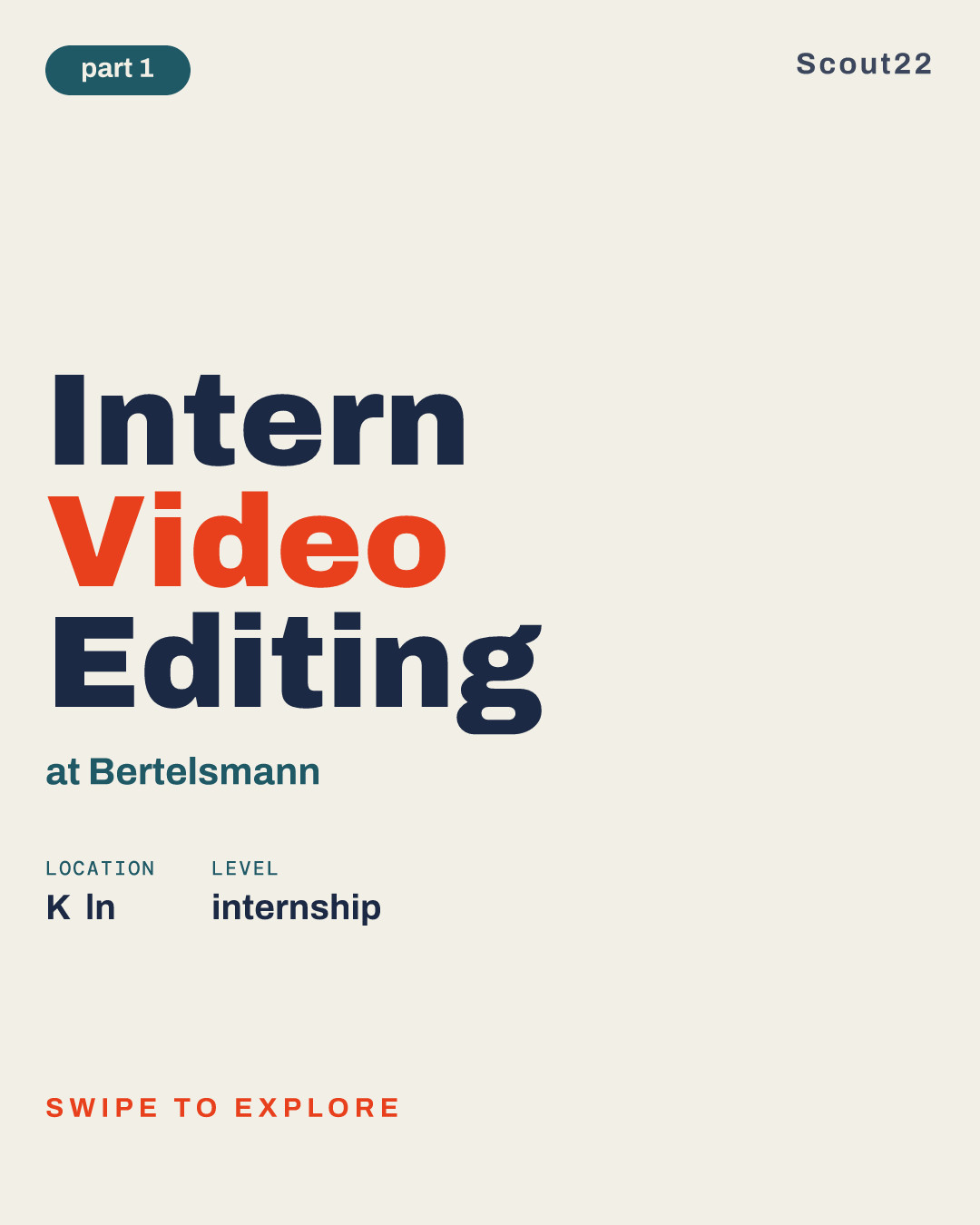 Intern Video Editing at Bertelsmann