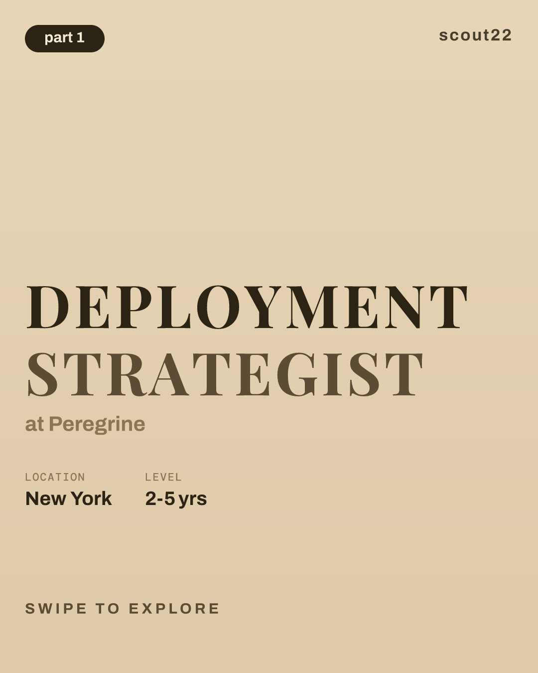 Deployment Strategist at Peregrine