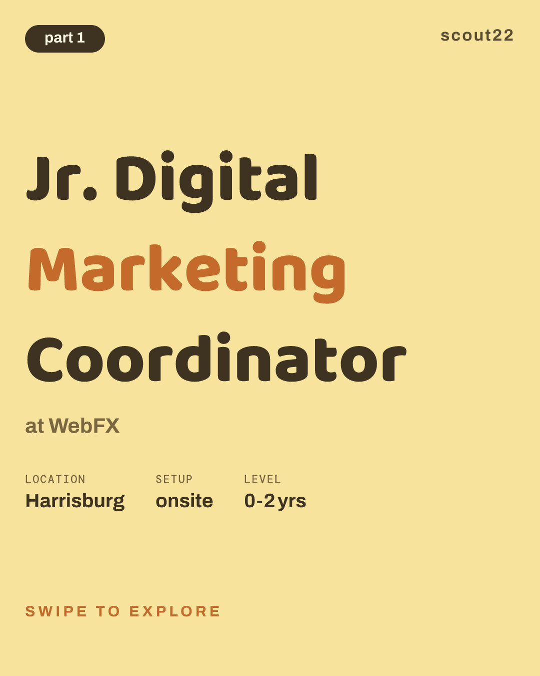 Jr. Digital Marketing Coordinator at WebFX