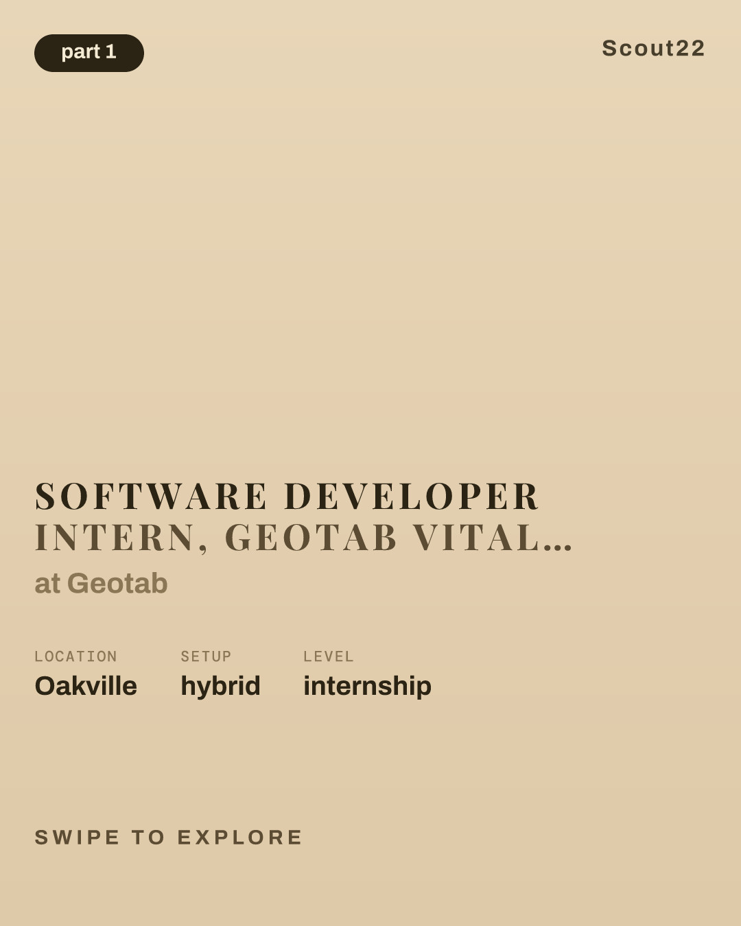 Software Developer Intern, Geotab Vitality (Winter/January 2027, 4 Months) at Geotab