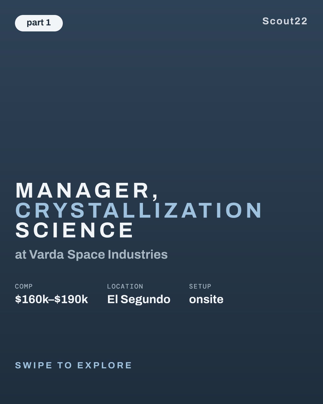 Manager, Crystallization Science at Varda Space Industries