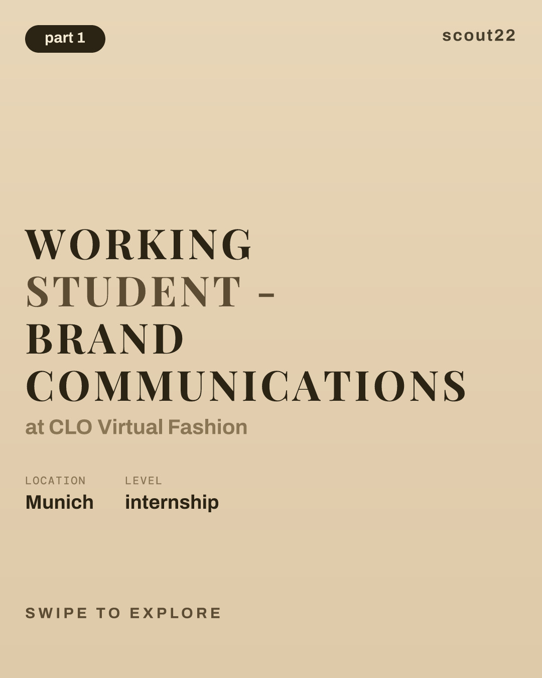 Working Student - Brand Communications at CLO Virtual Fashion