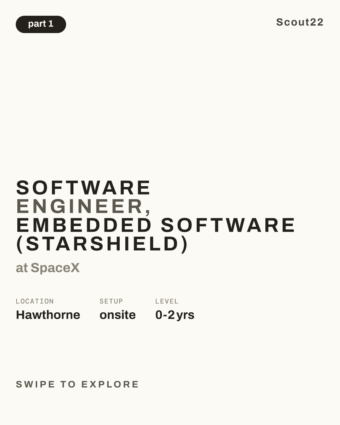 Software Engineer, Embedded Software (Starshield) at SpaceX