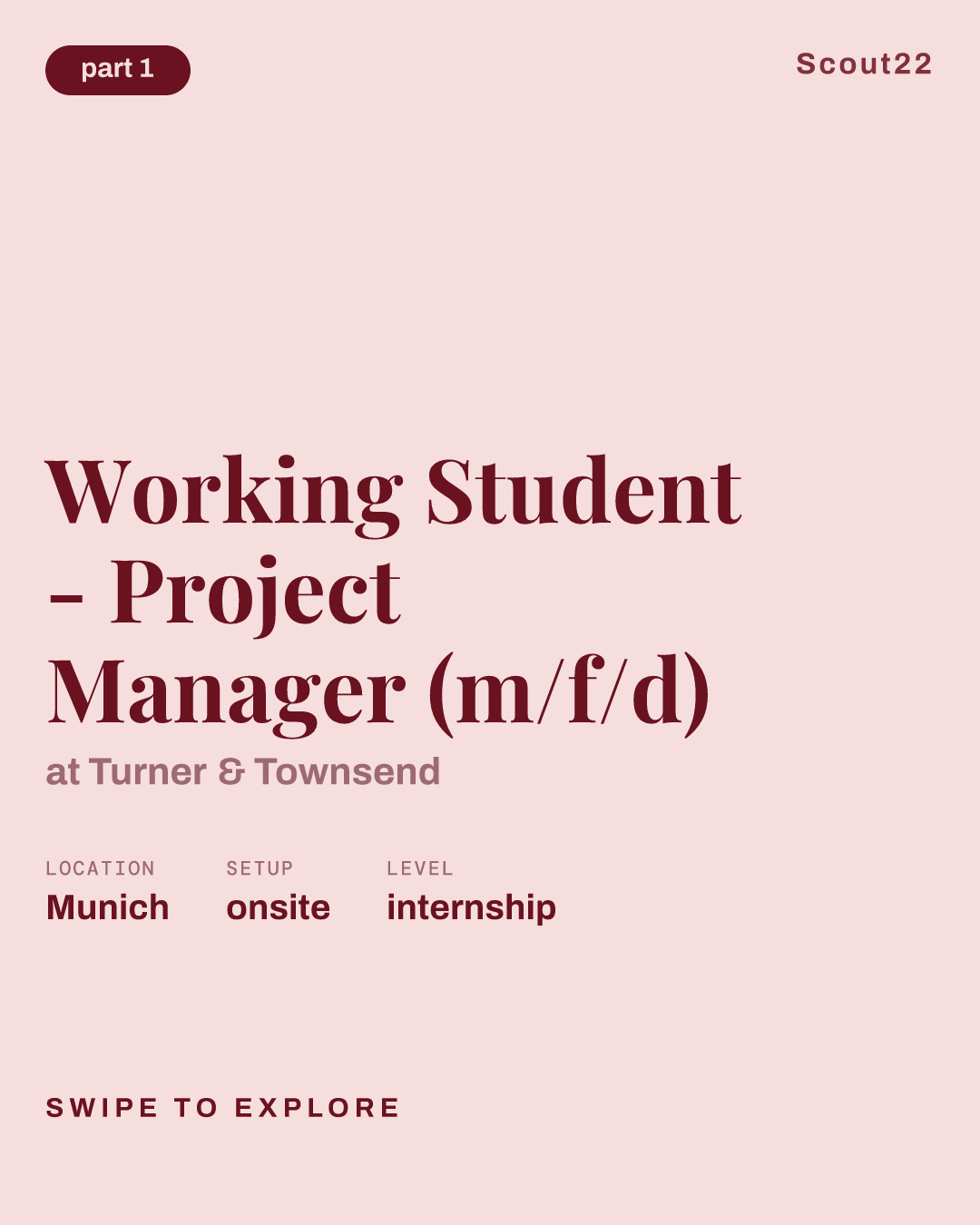 Working Student - Project Manager (m/f/d) at Turner & Townsend