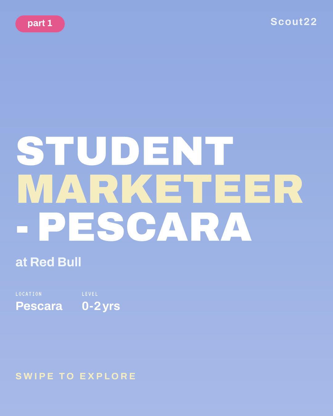 STUDENT MARKETEER - Pescara at Red Bull